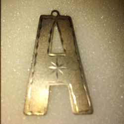 Letter A charm