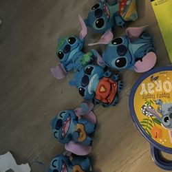 Stitch Slap Bracelet And Keychain Plushies 