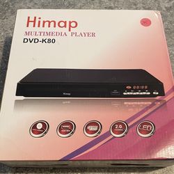 Hipmap DVD Player, Full HD DVD player With USB , Remote & Cables, New !