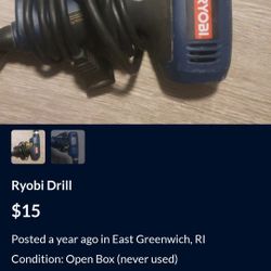 Ryobi Drill