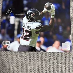 Nico Collins Houston Texans Signed Autographed 8x10 Photo Beckett Coa