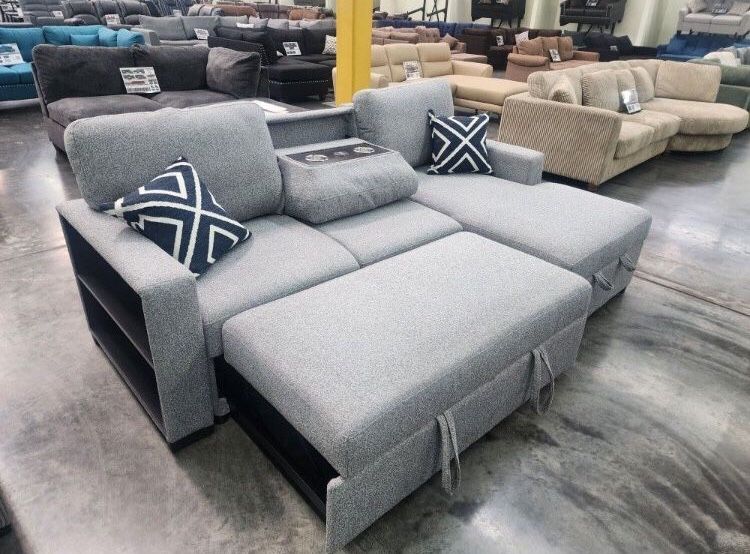 Beautiful 2-Pc Convertible Sectional Sofa Set