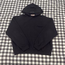 Black Essentials Fear Of God Hoodie