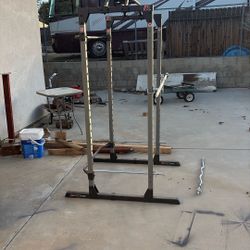 Squat Rack And Bar