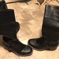 Oxox Black Knee High Boots Size 6 