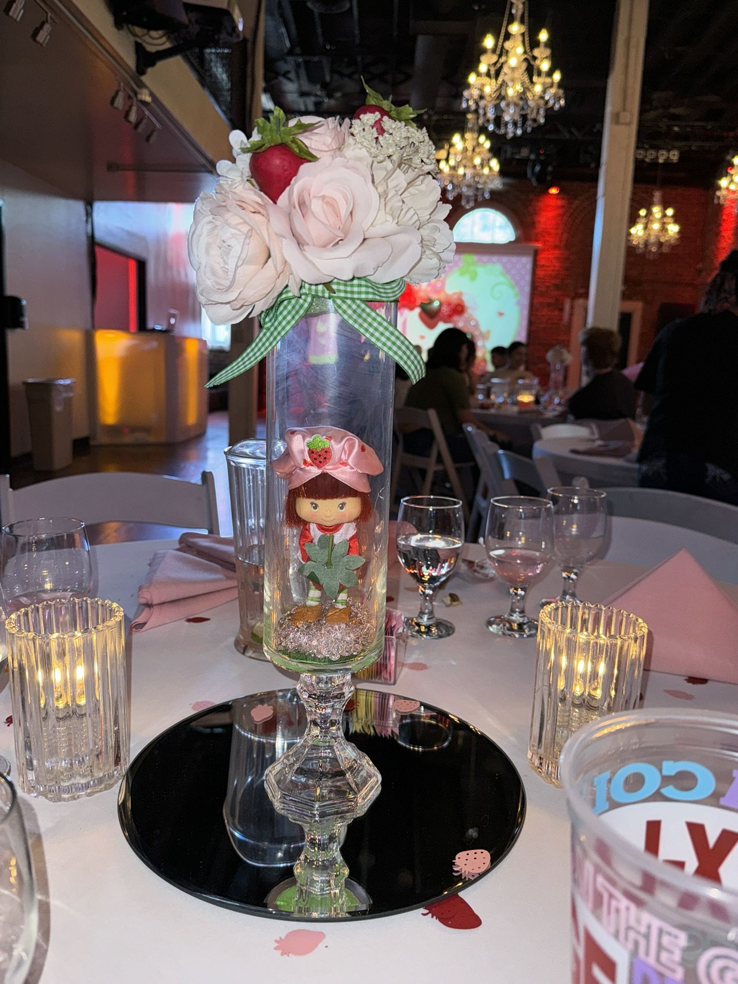Strawberry Shortcake Centerpieces