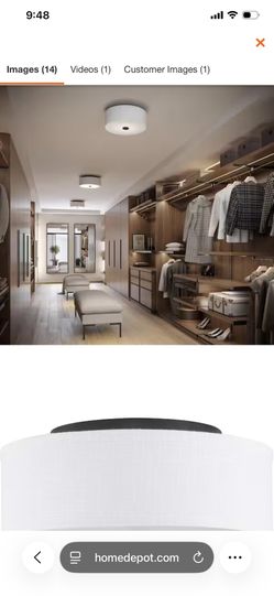 Inspire Collection 13 in. 2-Light Graphite Transitional Kitchen Ceiling Light Drum Flush Mount