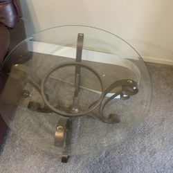 Glass Side Table