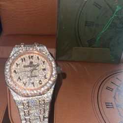 1 of 1 VVS1 Moissanite AP with arabic Dial 