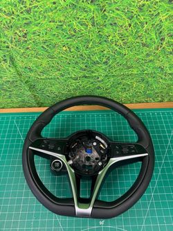 17-22 ALFA ROMEO STELVIO STEERING WHEEL W/ SWITCH BUTTON OEM