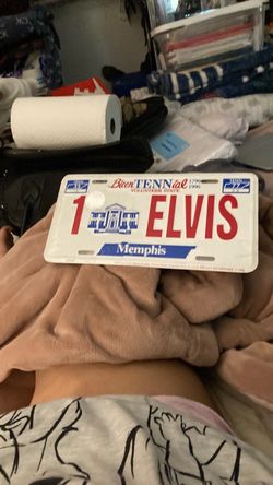 Elvis Presley Tennessee Bicentennial License Plate
