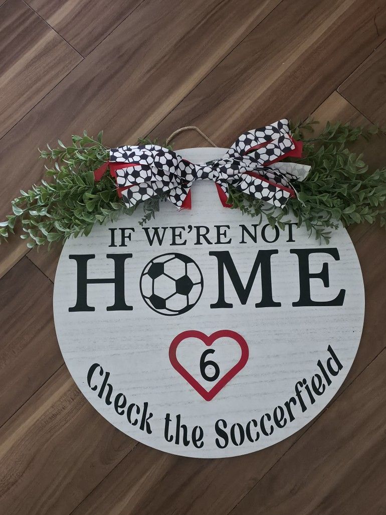 Custom Door Welcome Sign/ All Sports Available