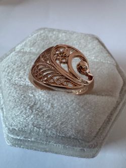 Vintage 14K 585 Rolled Gold Ring Size 6