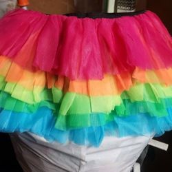 Costume Rainbow Tutu One Size