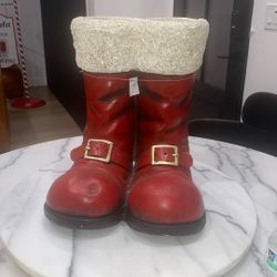 Santa Boots Left By The Chimney