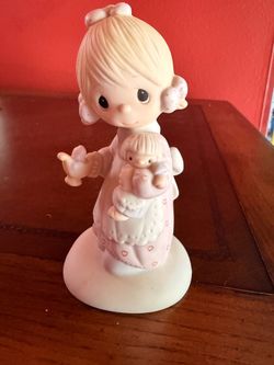 Precious Moments Jesus Is The Light E-1373/G 1978 Enesco Jonathan & David