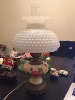 Antique flower lamp for sale!