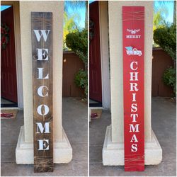 Christmas Porch Sign Decor Decoration