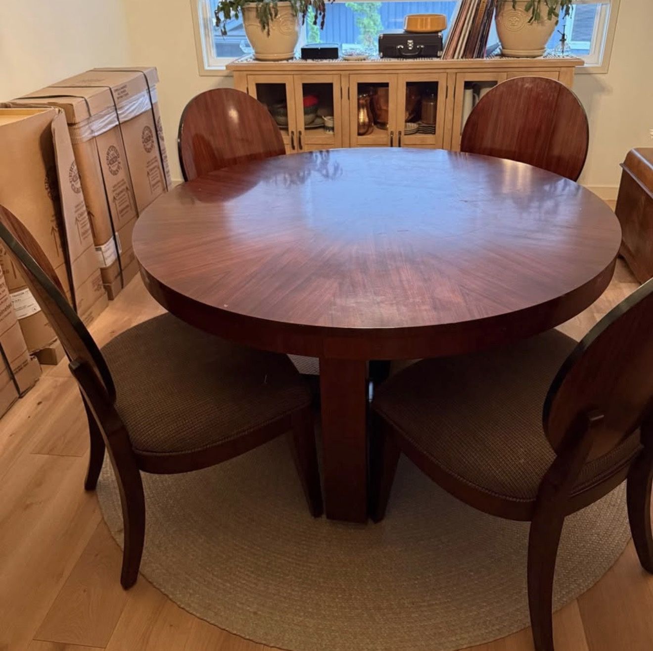 Solid Cherry Wood Dining Set