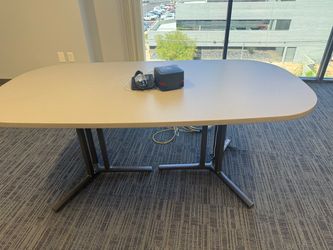 New oval shaped table