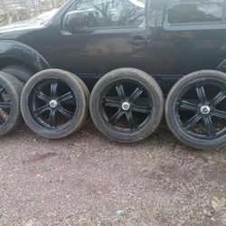 22" Black Rims 6 Lug 