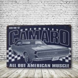 Chevrolet Vintage Style Antique Collectible Tin Metal Sign Wall Decor