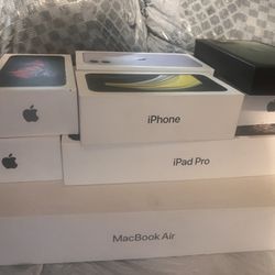 Empty iPhone Product Boxes With Sleeves Inside