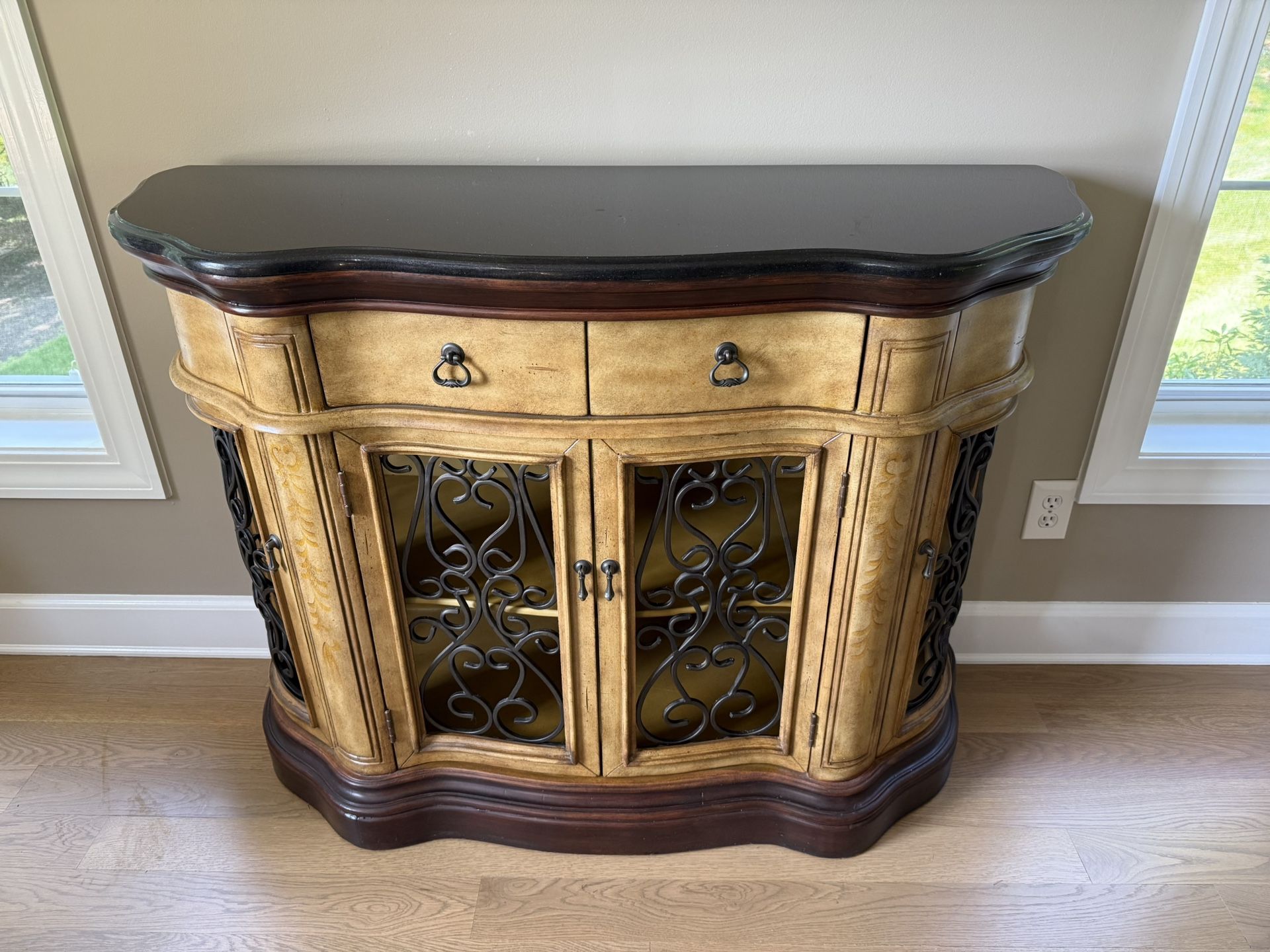 Granite Top Accent Table