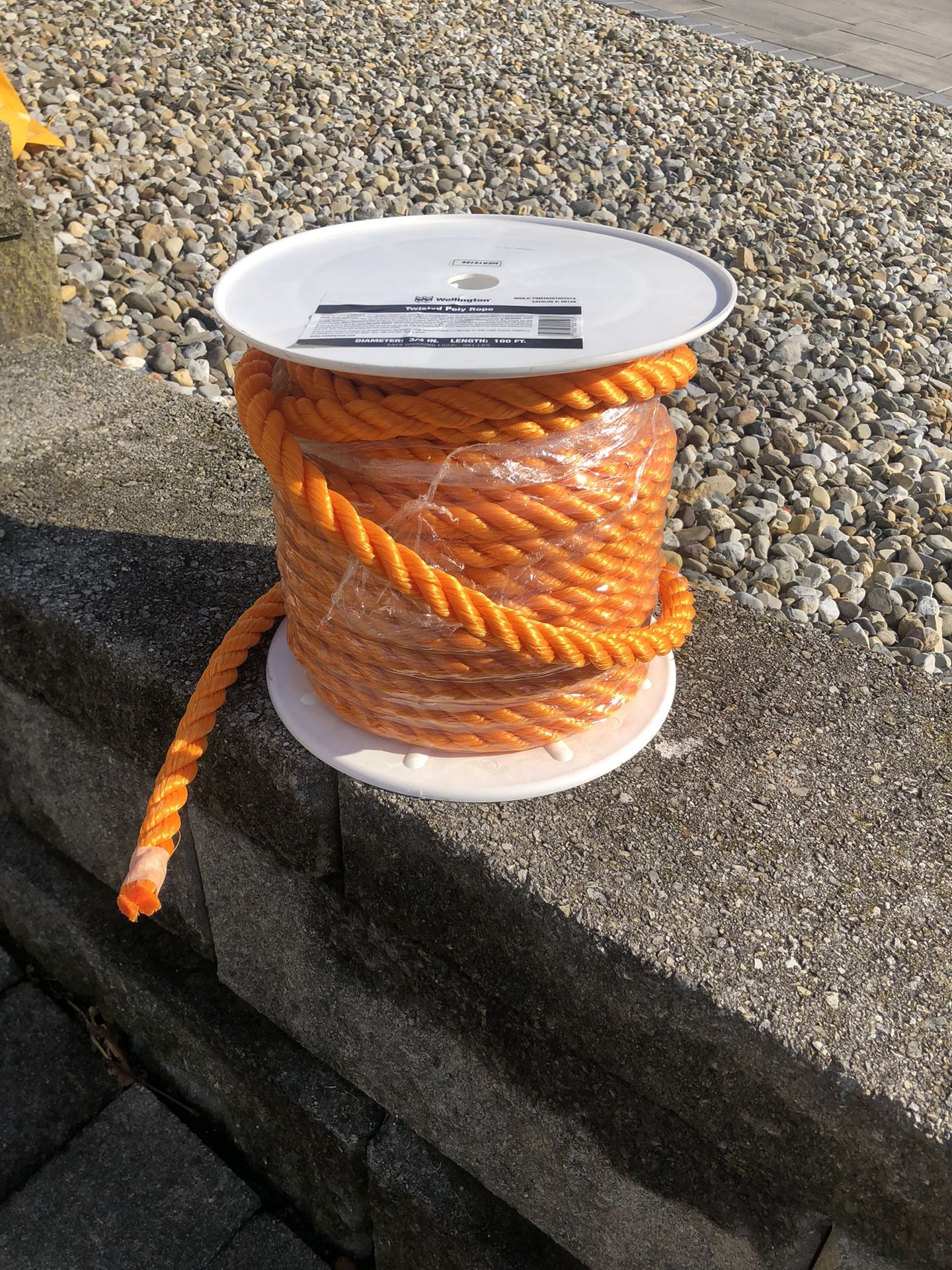 100’ 3/4” Twisted Poly Rope
