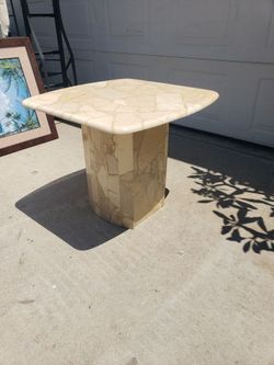 Vintage Marble Side Table