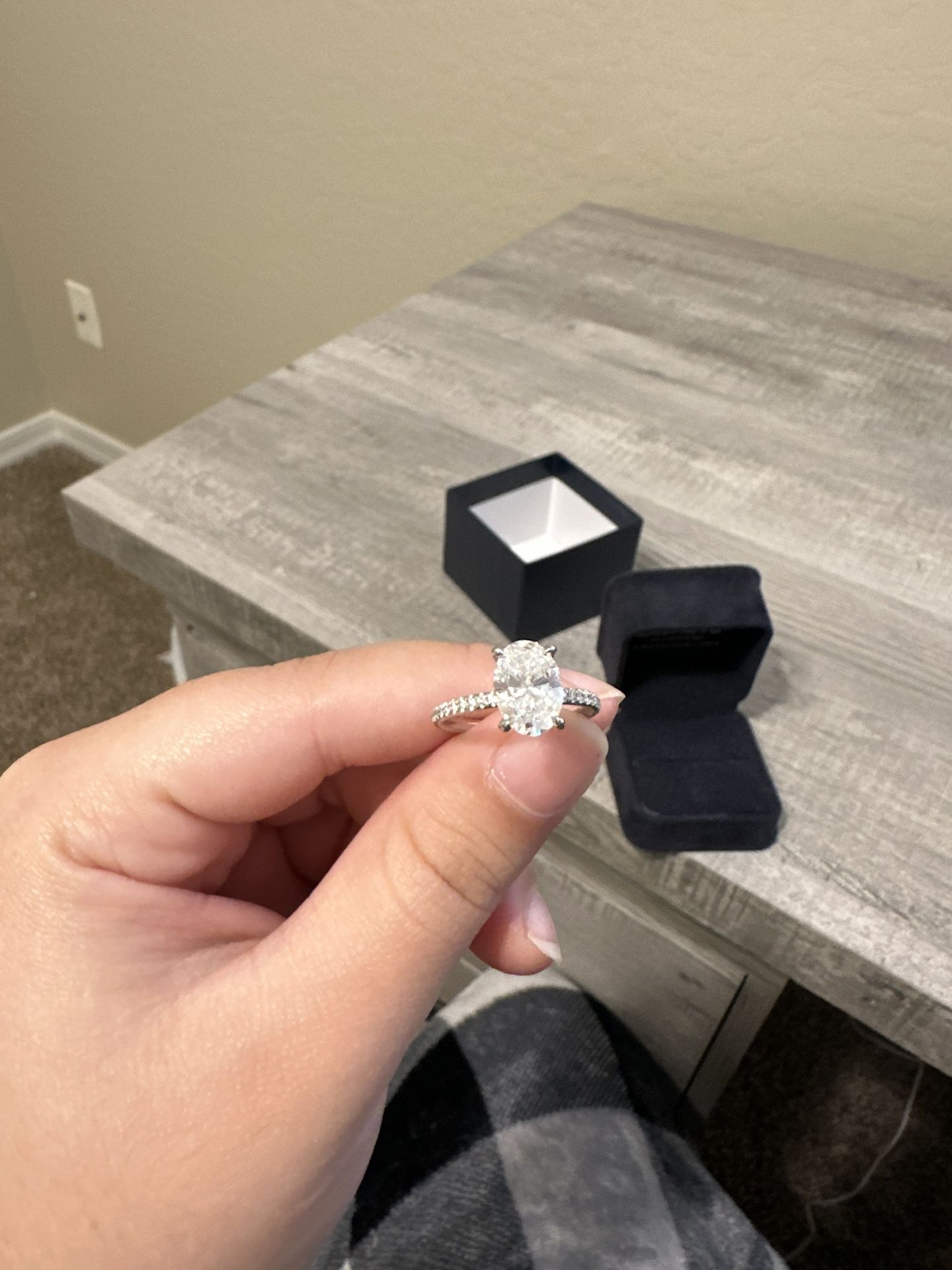 1.9 Carat Diamond Lab Engagement Ring