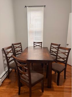 Dining table set and chairs