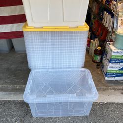 Heavy Duty Storage Bins 27 Gal Capacity 