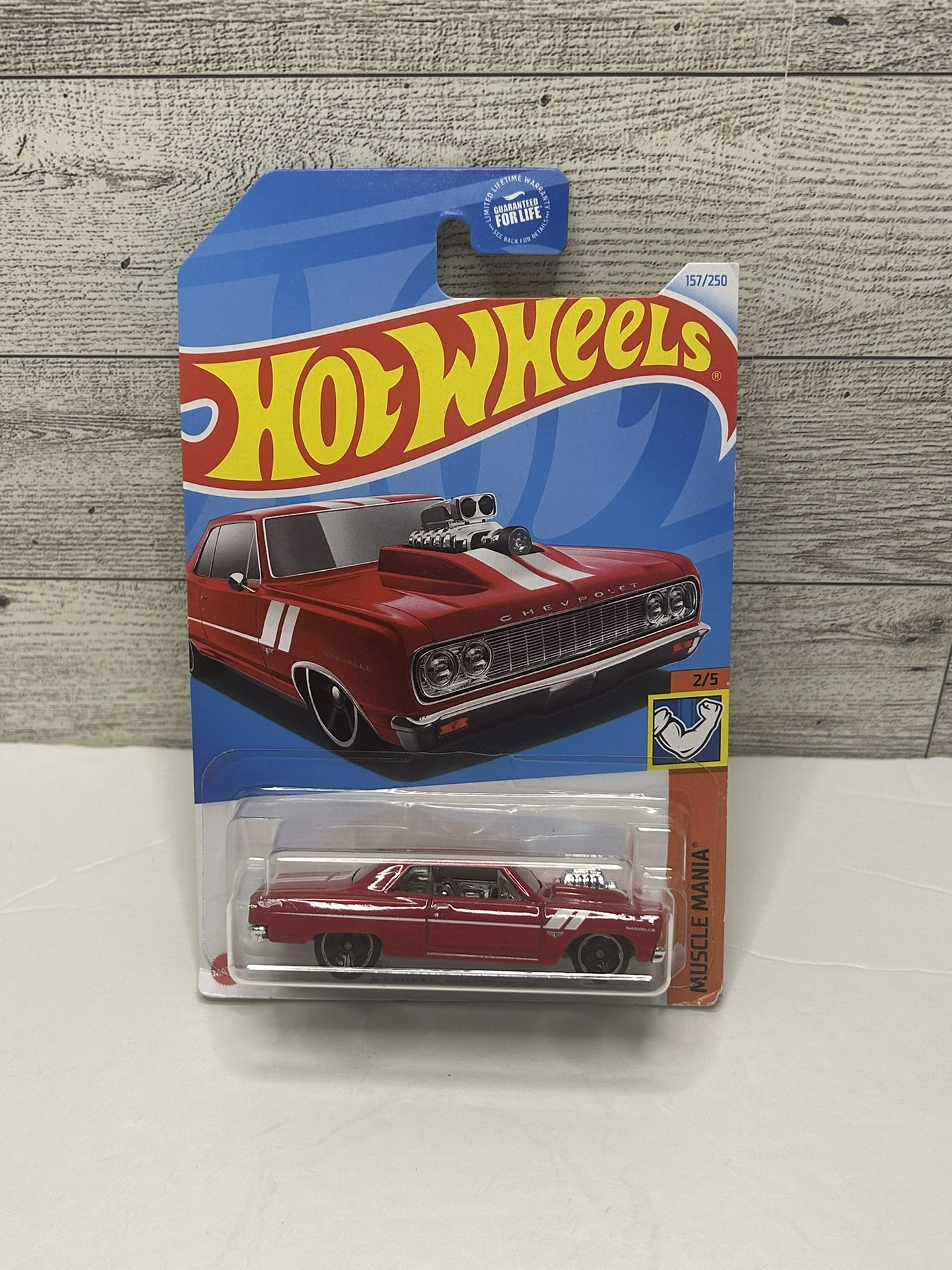 Hot Wheels Red ‘1964 Chevy Chevelle “SS” / Muscle Mania • Die Cast Metal • Made in Malaysia