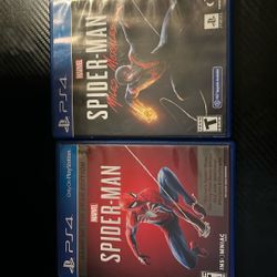 Spider Man And Spoderman Miles Moralis PS4 45 For Both
