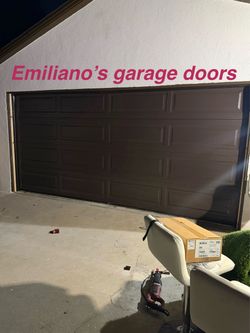 Dark Brown Steel Raised Panel Garage Door