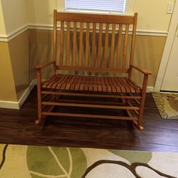 Double Rocking Chair, Beech