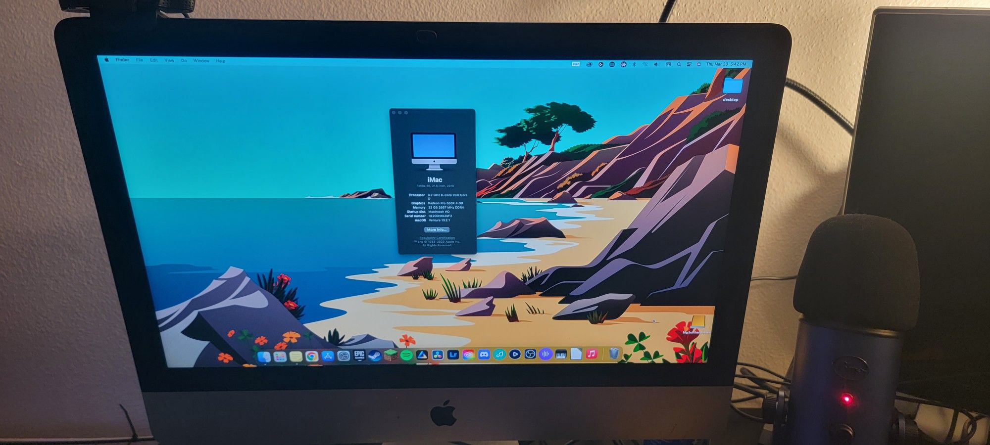 Imac 2019 21.5inch 500gb Ssd Corei7