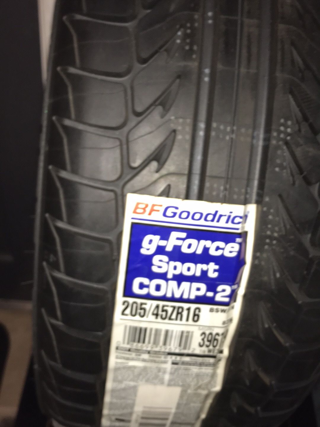 BFGoodrich G-force Sport Comp2 205/45/16