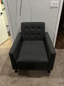 Dark Grey Armchair 