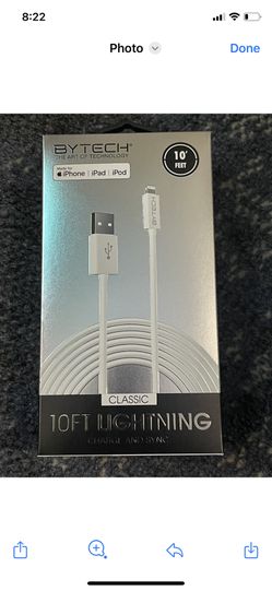 Bytech 10ft iPhone Heavy Duty Extra usb