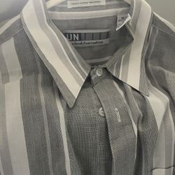 Men Button Down Short Sleeve Dress Shirt X-Large!!!