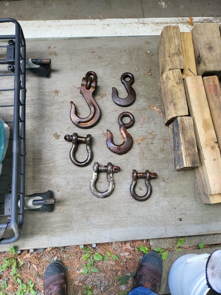 Metal Hooks And Shackles