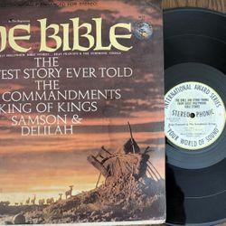 33 Lp Record The Bible, The Greatest Story Ever Told. The Ten Commandments King Of Kings. Samson & Delilah AKS-273-A Dean Franconi & The Symphonic Str