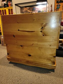 Wooden storage chest