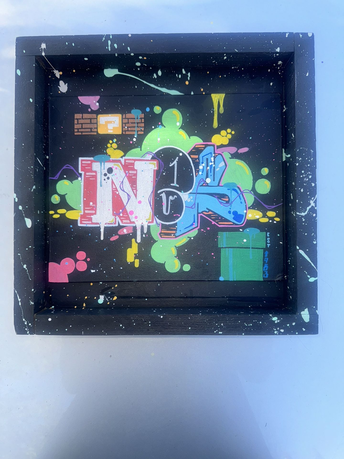 Art Canvass NES “Nintendo Entertainment System “ Graffiti Style Painting