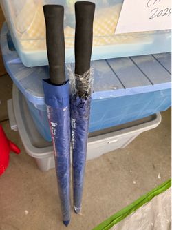 2 BRAND NEW Large Umbrellas 39” Length