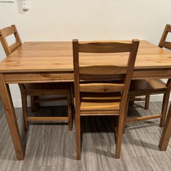 Ikea Dining Table Set with Chairs