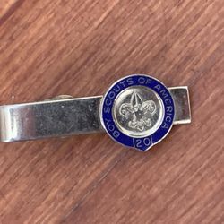 BOY SCOUTS OF AMERICA 20 YR TIE BAR CLIP - ROBBINS CO.