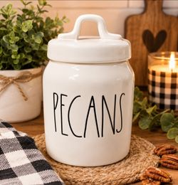 Rae Dunn Small pecan canister